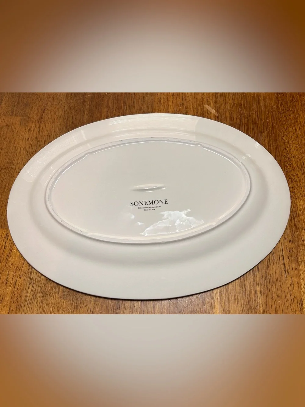 Sonemone Blue Bird Ceramic Oval Serving Platter
